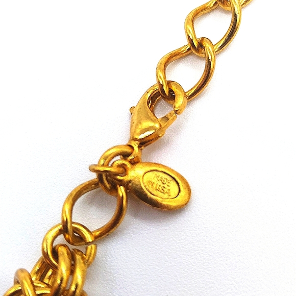 JENNIFER BEHR Byzantine Zyra 18K Gold Plated Signed Choker Necklace-NWOT - Picture 6 of 6